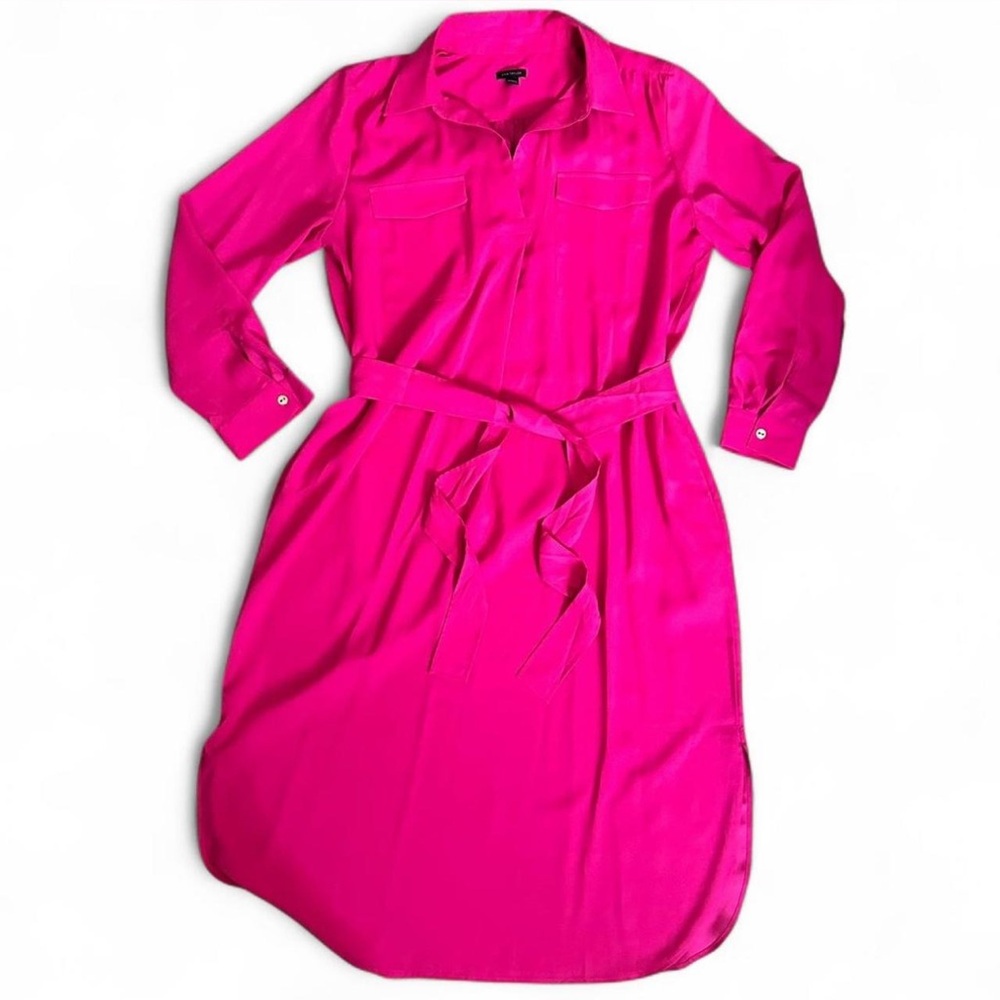 Vibrant Pink Shirt Dress